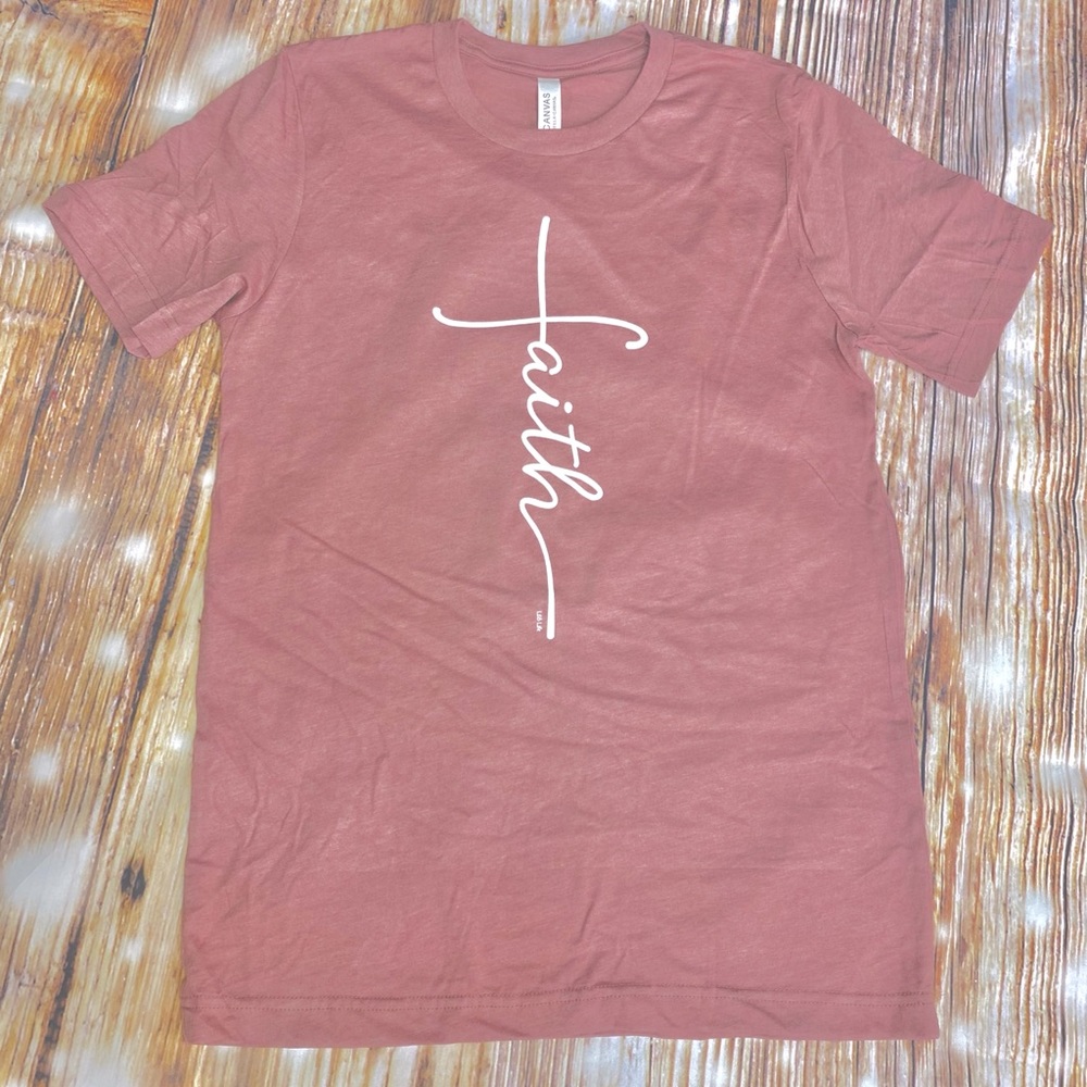 Rose Pink ➕FAITH➕Tee